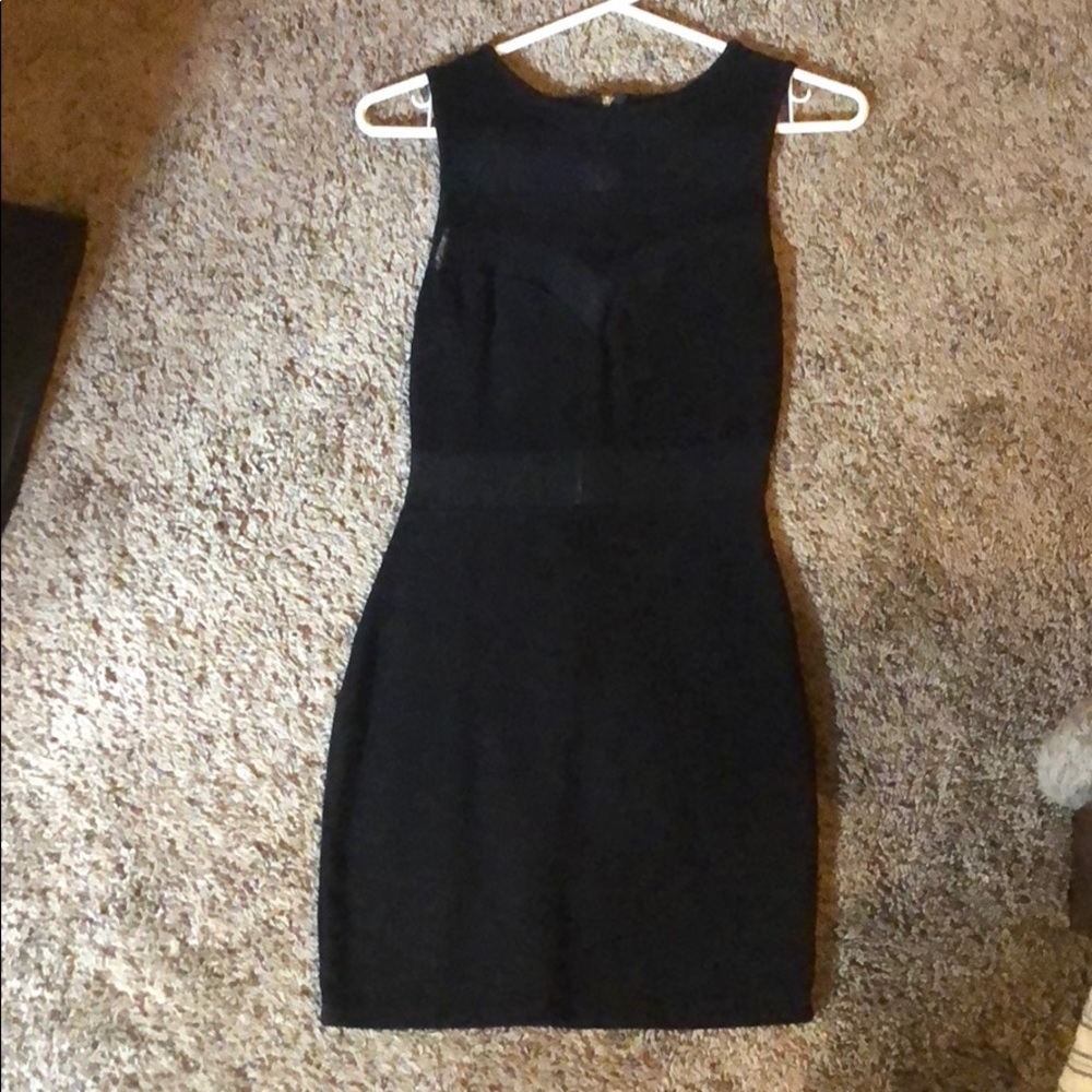 Black mini dress